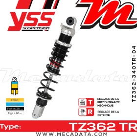 Amortisseur ~ YSS TZ362-340TR-04-88