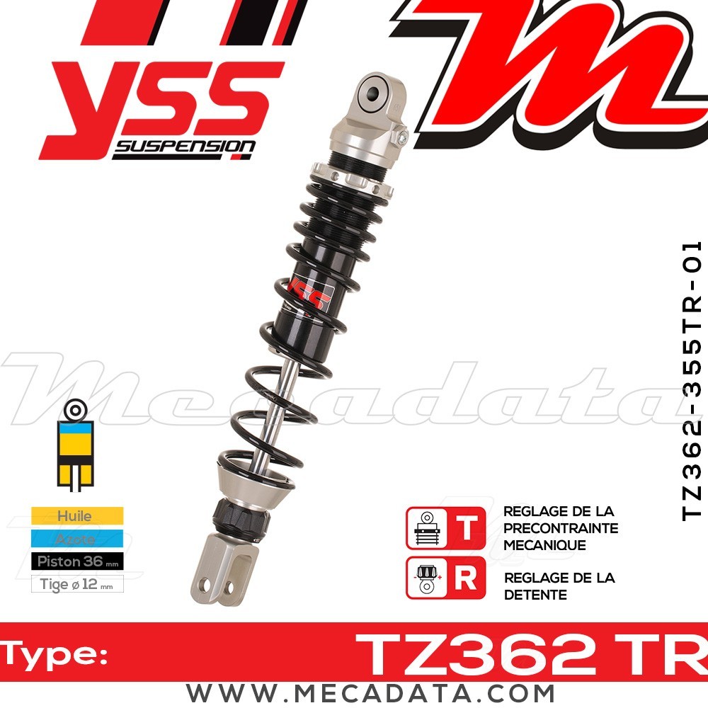Amortisseur ~ YSS TZ362-355TR-01-88