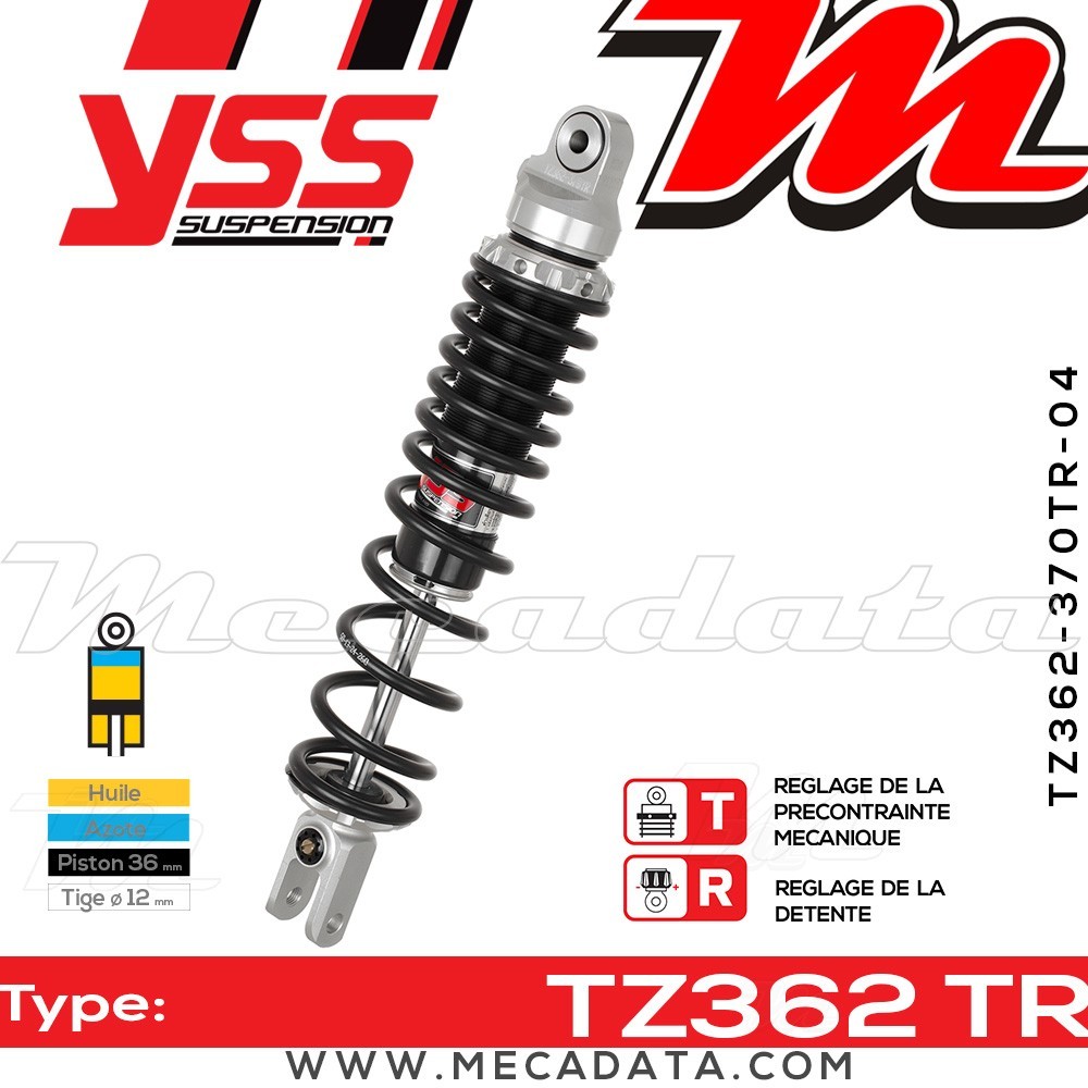 Amortisseur ~ YSS TZ362-370TR-04-88