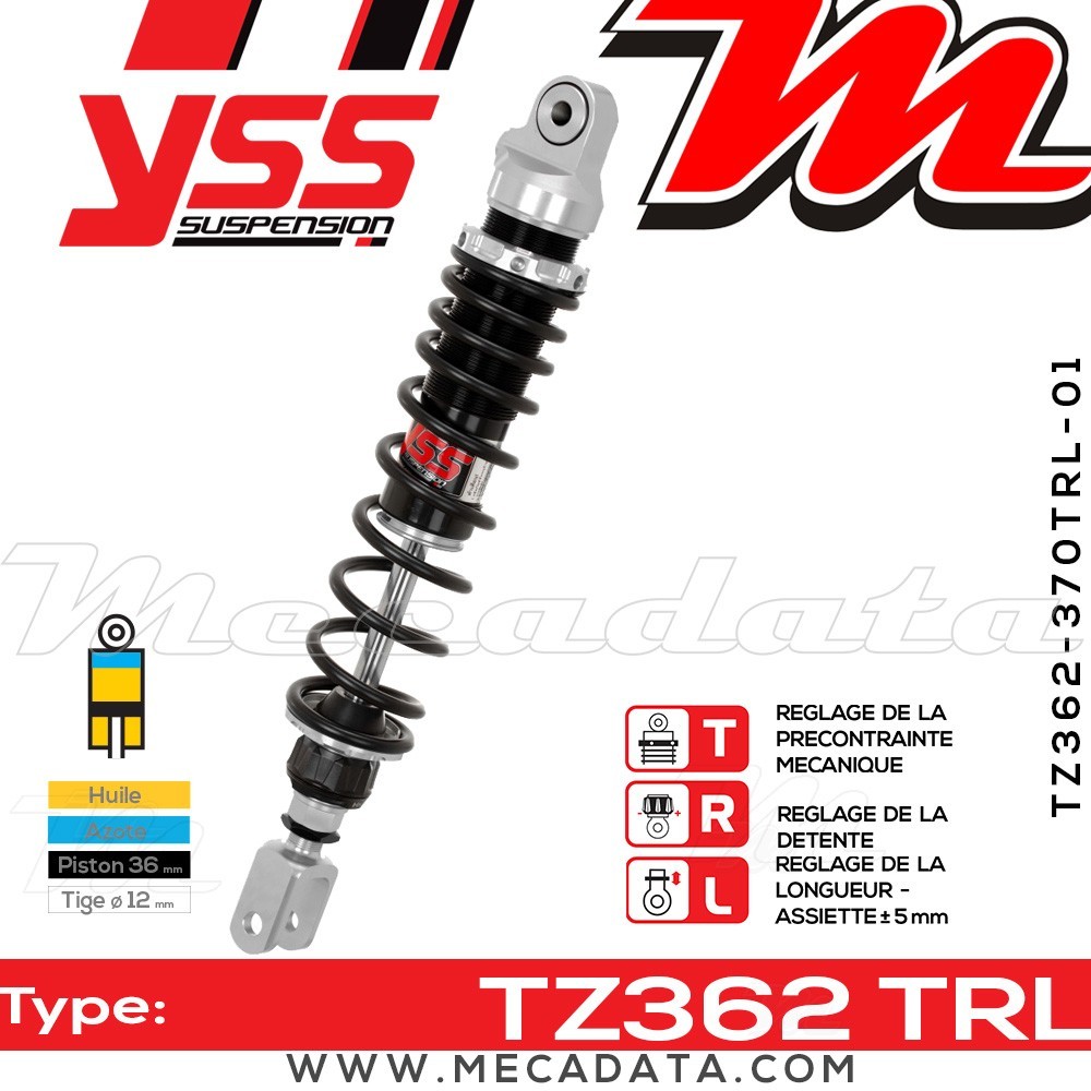 Amortisseur ~ YSS TZ362-370TRL-01-88
