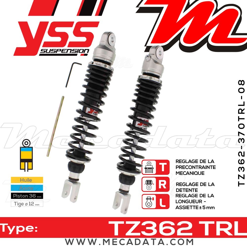 Amortisseur ~ YSS TZ362-370TRL-08-88