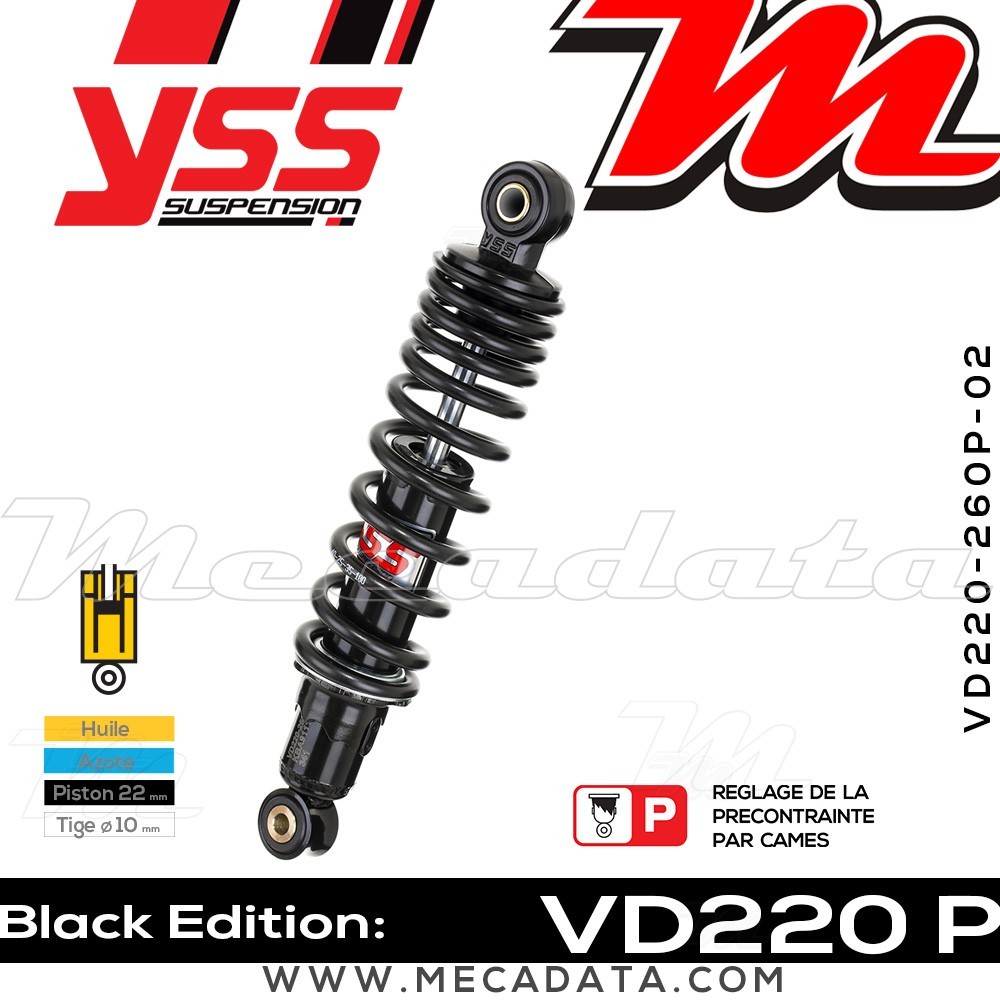 Amortisseur ~ YSS VD220-260P-02-88
