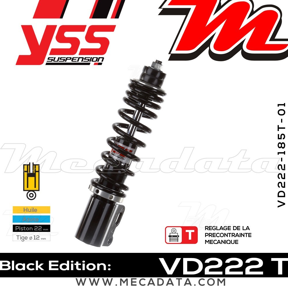 Amortisseur ~ YSS VD222-185T-01-88