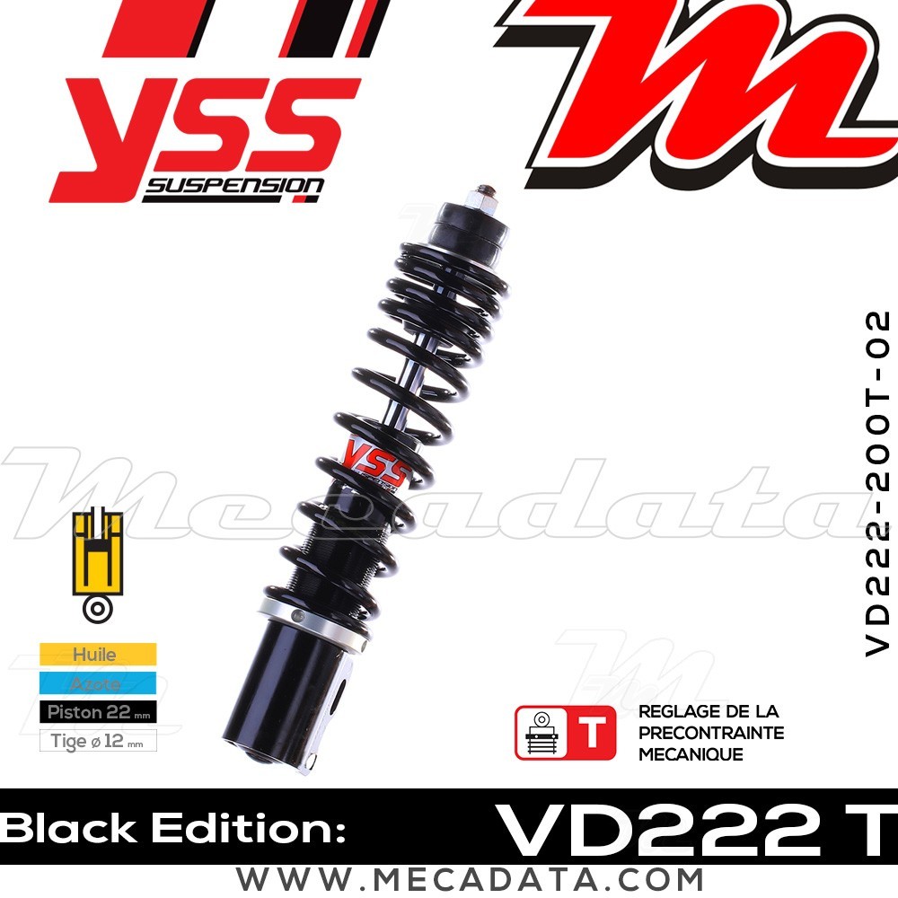 Amortisseur ~ YSS VD222-200T-02-88