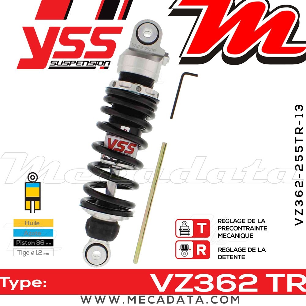 Amortisseur ~ YSS VZ362-255TR-13-88