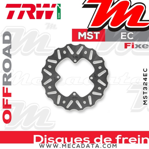 Disque de frein ~ TRW Lucas MST 324 EC 