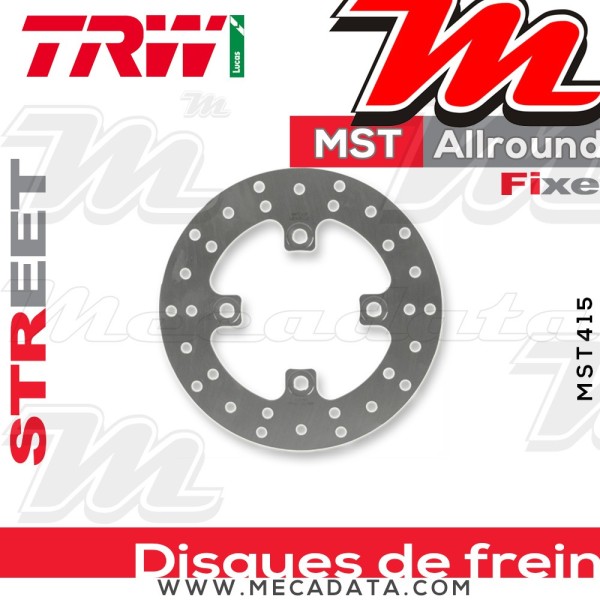 Disque de frein ~ TRW Lucas MST 415 ALL