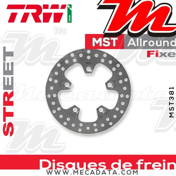 Disque de frein ~ TRW Lucas MST 381 ALL