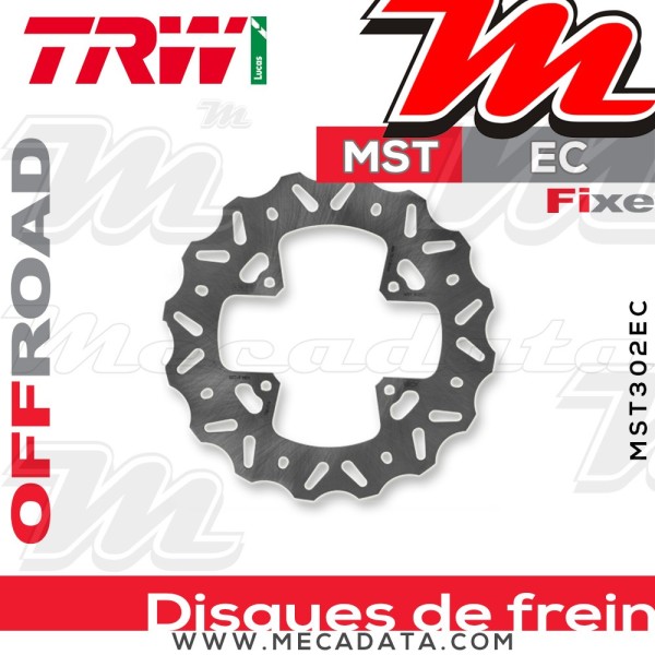Disque de frein ~ TRW Lucas MST 302 EC
