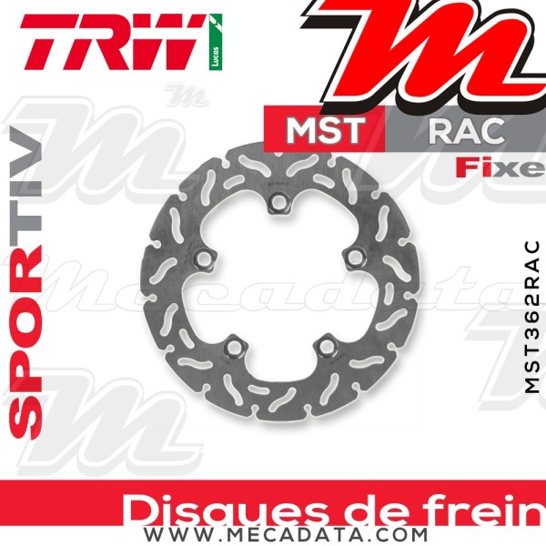Disque de frein ~ TRW Lucas MST 362 RAC