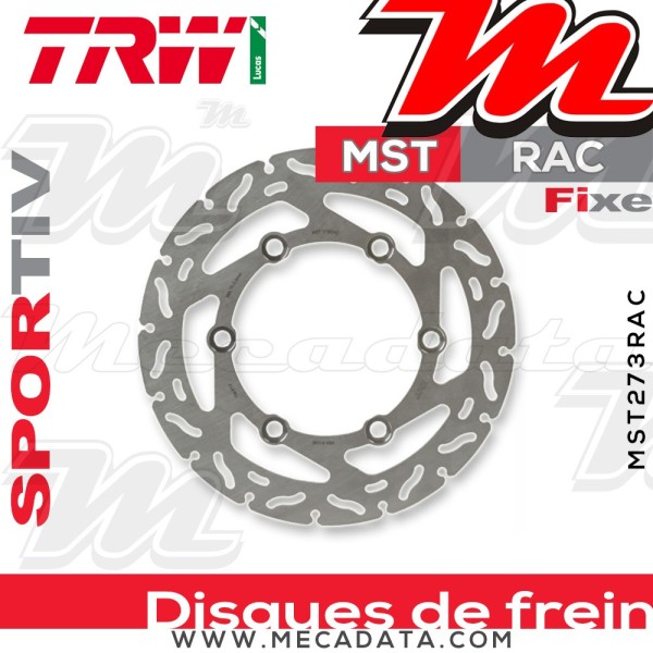 Disque de frein ~ TRW Lucas MST 273 RAC