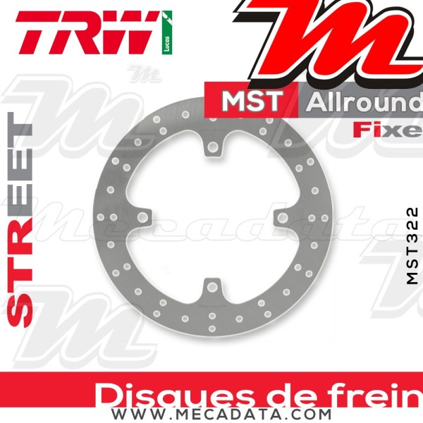 Disque de frein ~ TRW Lucas MST 322 ALL