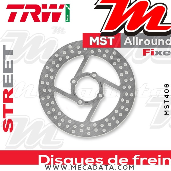 Disque de frein ~ TRW Lucas MST 406 ALL