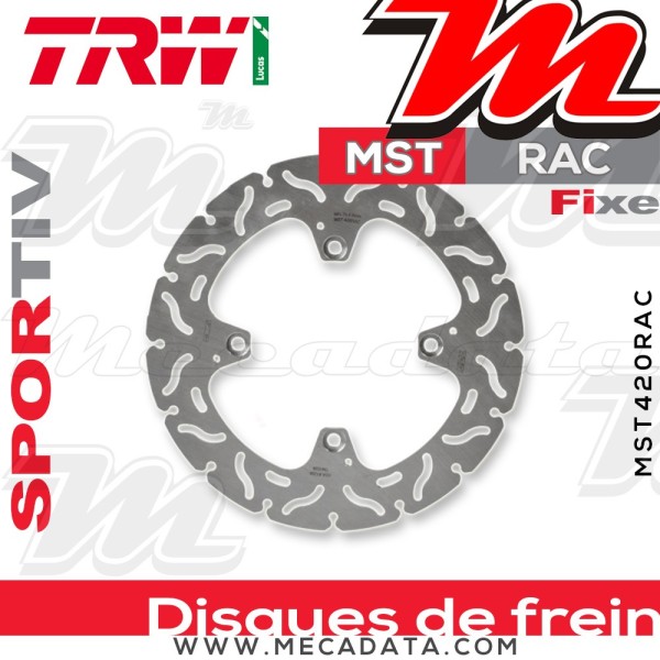Disque de frein ~ TRW Lucas MST 420 RAC