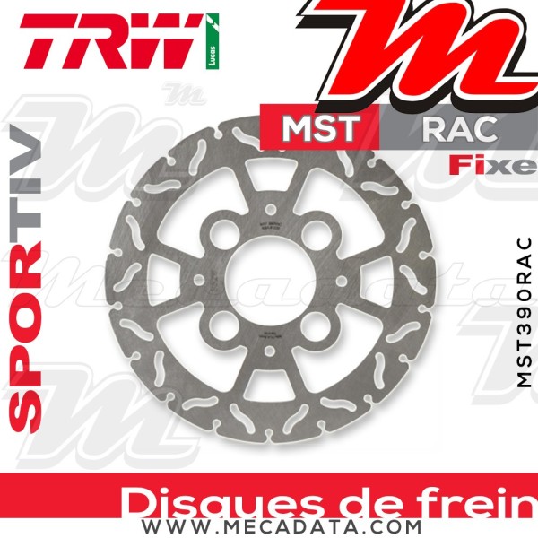 Disque de frein ~ TRW Lucas MST 390 RAC