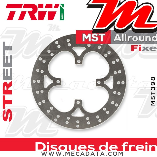 Disque de frein ~ TRW Lucas MST 398 ALL