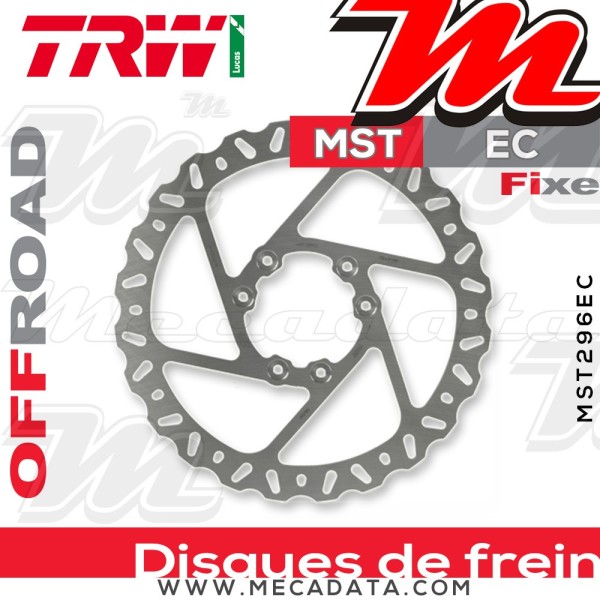 Disque de frein ~ TRW Lucas MST 296 EC