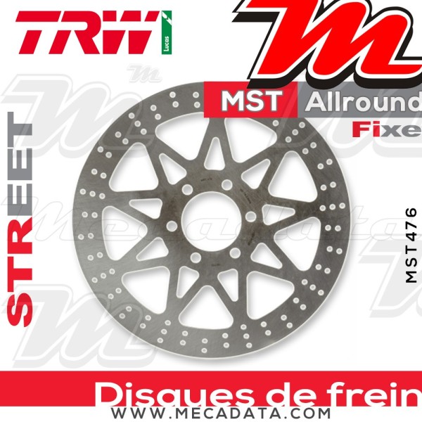 Disque de frein ~ TRW Lucas MST 476 ALL