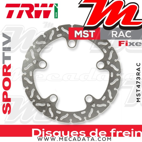 Disque de frein ~ TRW Lucas MST 473 RAC