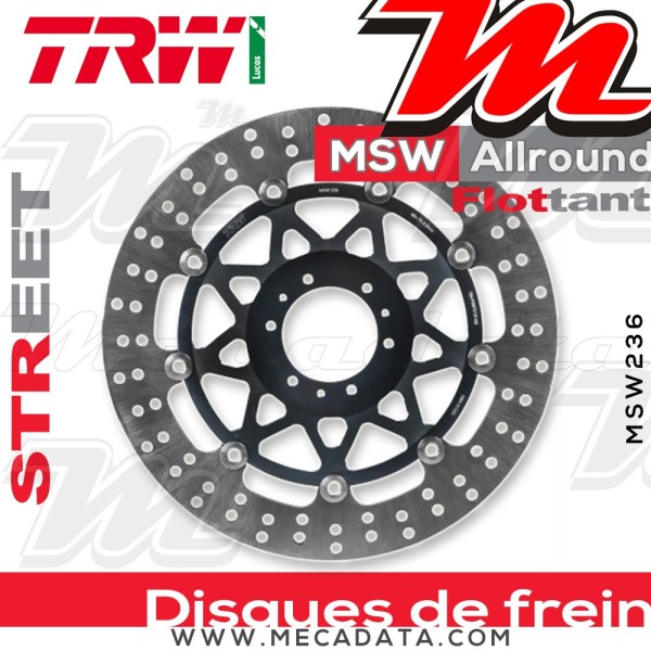Disque de frein ~ TRW Lucas MSW 236 ALL