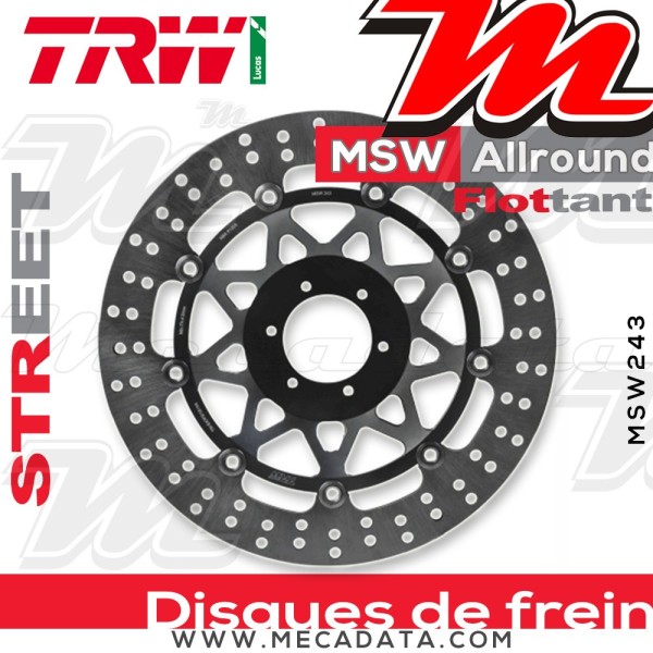 Disque de frein ~ TRW Lucas MSW 243 ALL