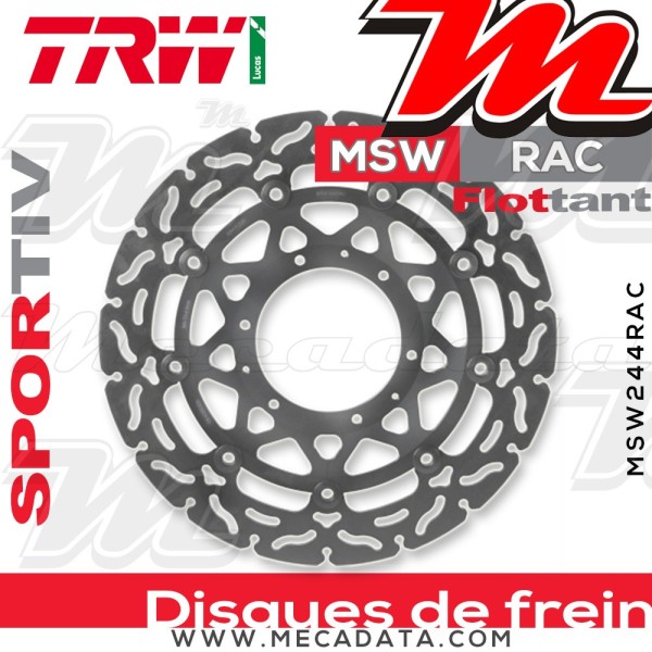 Disque de frein ~ TRW Lucas MSW 244 RAC