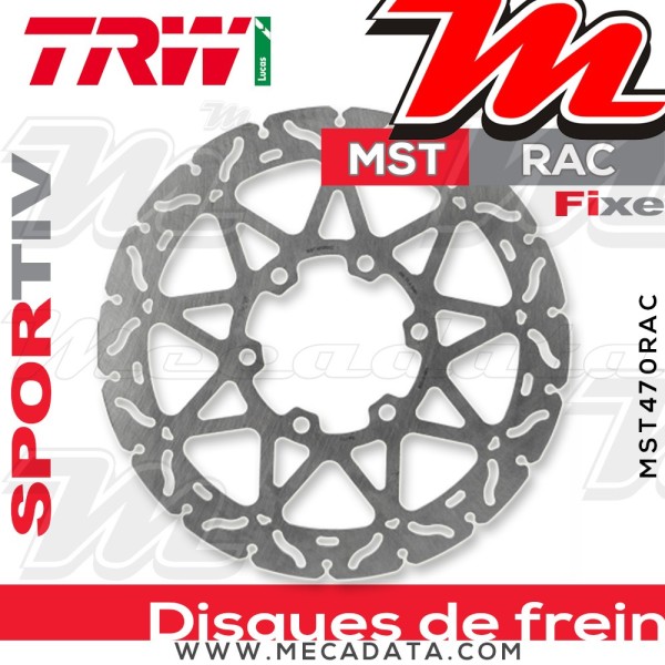 Disque de frein ~ TRW Lucas MST 470 RAC