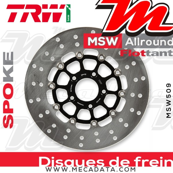 Disque de frein ~ TRW Lucas MSW 509 ALL