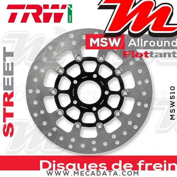 Disque de frein ~ TRW Lucas MSW 510 ALL
