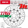 Disque de frein ~ TRW Lucas MSW 510 ALL