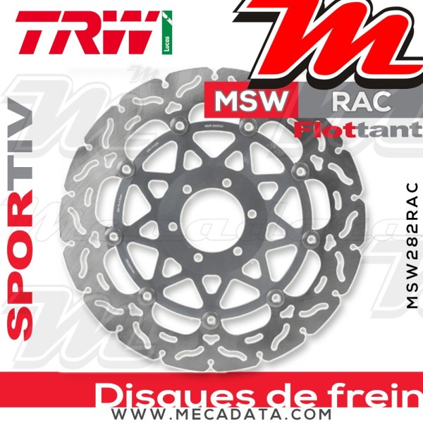 Disque de frein ~ TRW Lucas MSW 282 RAC