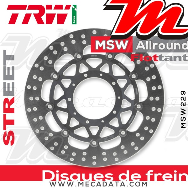 Disque de frein ~ TRW Lucas MSW 229 ALL
