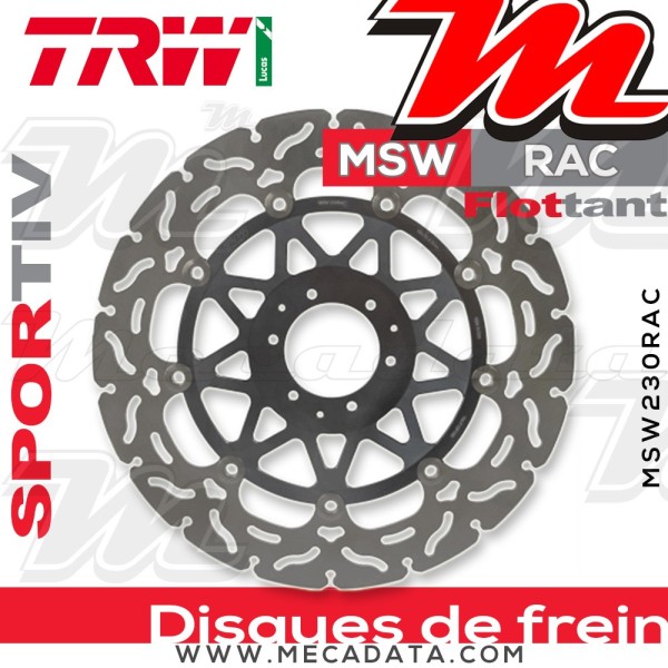 Disque de frein ~ TRW Lucas MSW 230 RAC