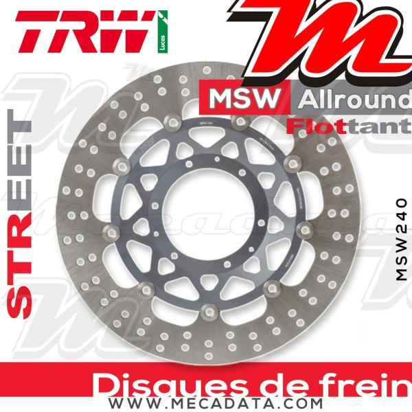 Disque de frein ~ TRW Lucas MSW 240 ALL