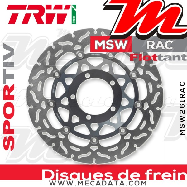Disque de frein ~ TRW Lucas MSW 261 RAC
