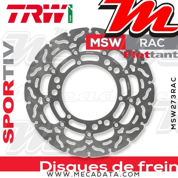 Disque de frein ~ TRW Lucas MSW 273 RAC