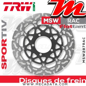 Disque de frein ~ TRW Lucas MSW 287 RAC