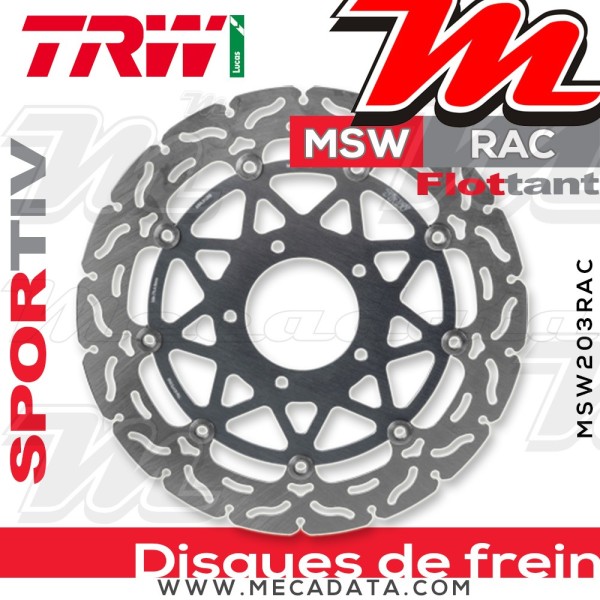 Disque de frein ~ TRW Lucas MSW 203 RAC