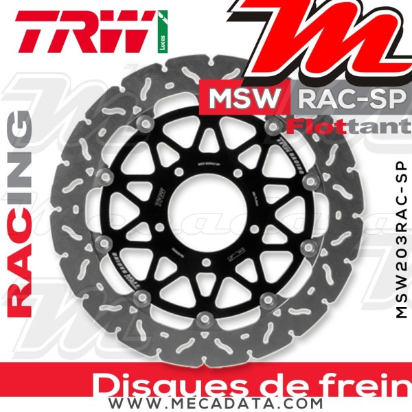 Disque de frein ~ TRW Lucas MSW 203 SP