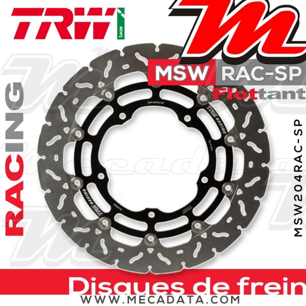 Disque de frein ~ TRW Lucas MSW 204 SP