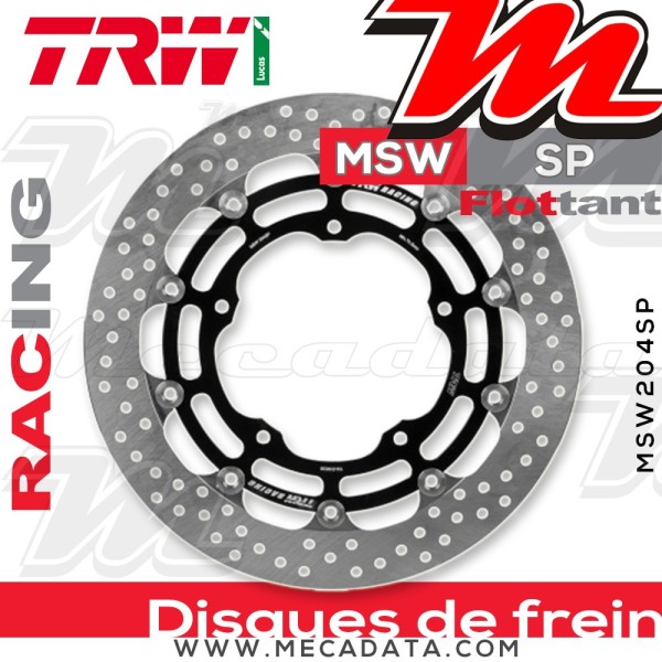 Disque de frein ~ TRW Lucas MSW 204 SP