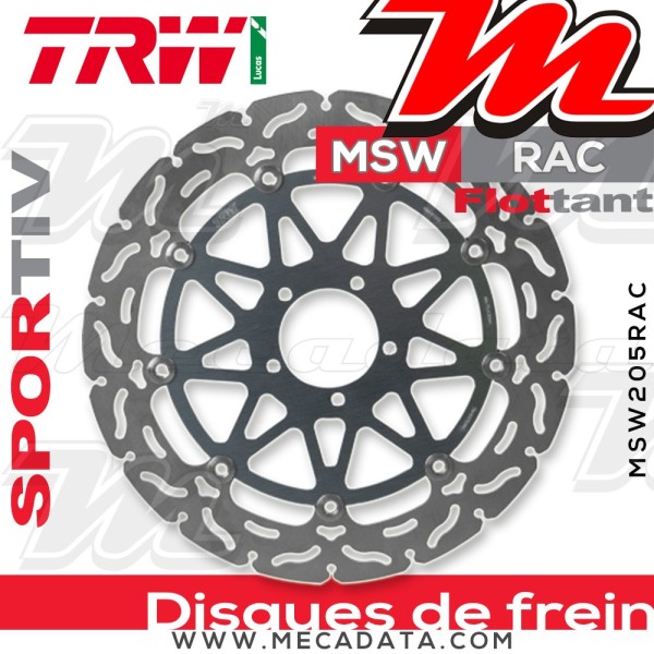 Disque de frein ~ TRW Lucas MSW 205 RAC