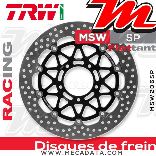 Disque de frein ~ TRW Lucas MSW 206 SP