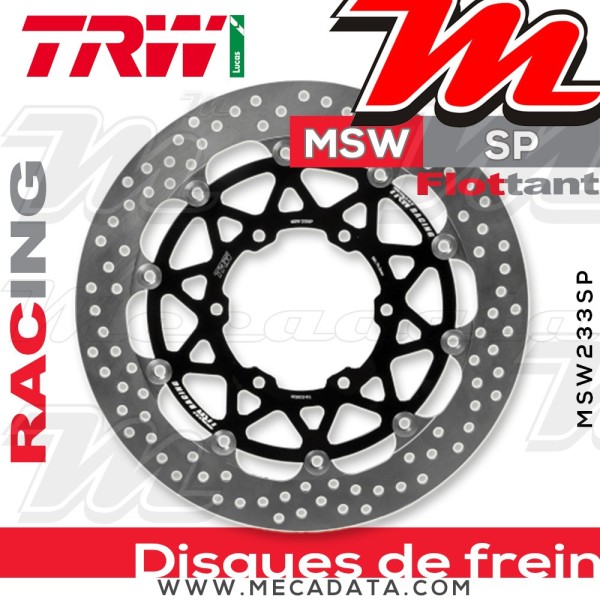Disque de frein ~ TRW Lucas MSW 233 SP