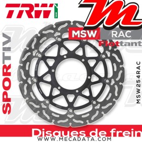 Disque de frein ~ TRW Lucas MSW 254 RAC