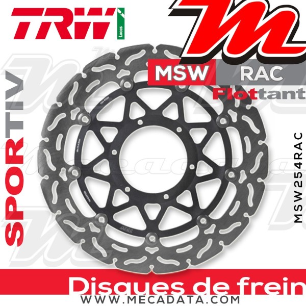 Disque de frein ~ TRW Lucas MSW 254 RAC