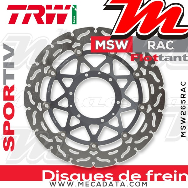 Disque de frein ~ TRW Lucas MSW 265 RAC