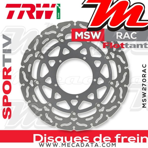 Disque de frein ~ TRW Lucas MSW 270 RAC