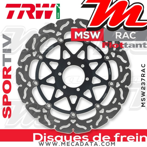 Disque de frein ~ TRW Lucas MSW 237 RAC