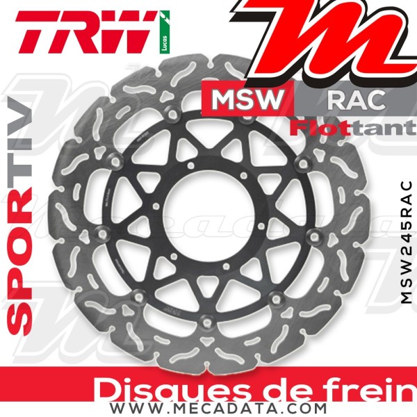 Disque de frein ~ TRW Lucas MSW 245 RAC